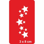 Kayan Yıldızlar Tattoo Geçici Dövme Şablonları Kına Kalıpları thumbnail 1