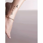 Göçmen Kuş Dansı  Tattoo Geçici Dövme Şablonları Kına Kalıpları - 2