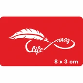 Sonsuz Özgürlük Hayatı Sevmekle Başlar Tattoo Geçici Dövme Şablonları Kına Kalıpları - 1