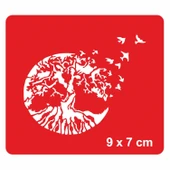 Ulu Ağaç Tattoo Geçici Dövme Şablonları Kına Kalıpları - 1