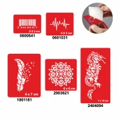 Örtücü Kapatma Şablon Seti Tüy Nabız - 1