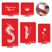 Hayat Devam Ediyor 5'li Set Geçici Dövme Kına Şablonu thumbnail 1