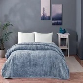 TAÇ MİDNİGHT TEK KİŞİLİK POLYESTER BATTANİYE MAVİ - 1