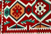 Etnik Motifli Otantik Dekoratif Kilim Desenli Halı (60cmx90cm) M4 - 3