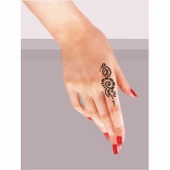 Arabesk Çiçek Tattoo Geçici Dövme Şablonları Kına Kalıpları thumbnail 2