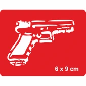 Tabanca Witness Elite Match  Tattoo Geçici Dövme Şablonları Kına Kalıpları thumbnail 1