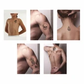 Ateş Saçan Modeller 5'li Set Geçici Dövme Kına Şablonu thumbnail 2