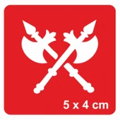 Labris Balta Silah  Tattoo Geçici Dövme Şablonları Kına Kalıpları thumbnail 1