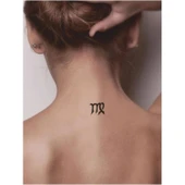 Başak Burcu Tattoo Geçici Dövme Şablonları Kına Kalıpları thumbnail 2