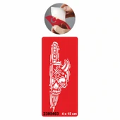 Ölüm Günü İskelet Kuru Kafa  Tattoo Geçici Dövme Şablonları Kına Kalıpları thumbnail 1