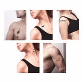 Kalp Kalbe 5'li Set Geçici Dövme Kına Şablonu thumbnail 2