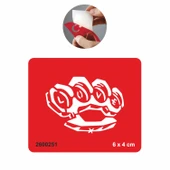 Aşkın Yumruğu Muşta  Tattoo Geçici Dövme Şablonları Kına Kalıpları thumbnail 1