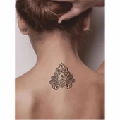 Dantel Motifi 254 Tattoo Geçici Dövme Şablonları Kına Kalıpları - 2