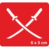 Samuray Kılıç  Tattoo Geçici Dövme Şablonları Kına Kalıpları thumbnail 1