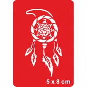 Sadece Güzel Rüyalar Görün!  Tattoo Geçici Dövme Şablonları Kına Kalıpları thumbnail 1