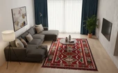 Etnik Motifli Otantik Dekoratif Kilim Desenli Halı (160cmx250cm) M4 - 1