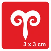 Koç Burcu Tattoo Geçici Dövme Şablonları Kına Kalıpları thumbnail 1