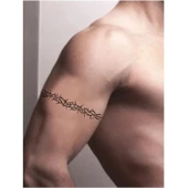 Dikenli Teller Tattoo Geçici Dövme Şablonları Kına Kalıpları thumbnail 2