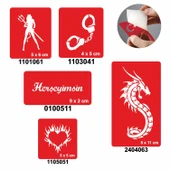 Herşeyimsin 5'li Set Geçici Dövme Kına Şablonu thumbnail 1