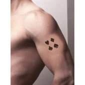 İskambil Sembolleri  Tattoo Geçici Dövme Şablonları Kına Kalıpları thumbnail 2