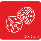 Kemik Zar  Tattoo Geçici Dövme Şablonları Kına Kalıpları thumbnail 1