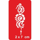Arabesk Çiçek Tattoo Geçici Dövme Şablonları Kına Kalıpları thumbnail 1