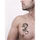 Dev Yılan Gibi Ejderha Tattoo Geçici Dövme Şablonları Kına Kalıpları thumbnail 2