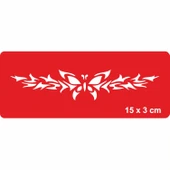 Doğadaki Kelebek Tattoo Geçici Dövme Şablonları Kına Kalıpları thumbnail 1