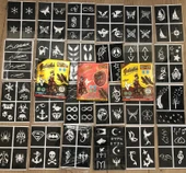 50 Sayfa Kına Deseni ve 12 Tüp Golecha Kına Seti thumbnail 1