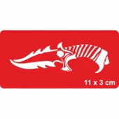 Bel Kama Hançer Bıçak  Tattoo Geçici Dövme Şablonları Kına Kalıpları - 1