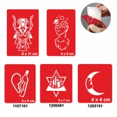 Düşüncenin Gücü 5'li Set Geçici Dövme Kına Şablonu thumbnail 1