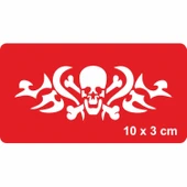 Tehlikeli Bölge Tattoo Geçici Dövme Şablonları Kına Kalıpları thumbnail 1