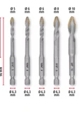 Einhell Orijinal S-case 10 Parça Seramik Matkap Ucu Seti - 49051410 - 2