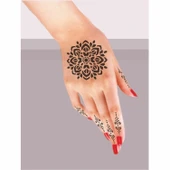 Mandala 5'li Set Geçici Dövme Kına Şablonu - 2