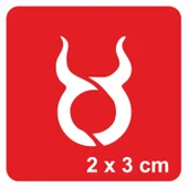 Boğa Burcu Tattoo Geçici Dövme Şablonları Kına Kalıpları - 1