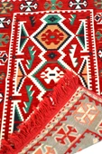 Etnik Motifli Otantik Dekoratif Kilim Desenli Halı (60cmx90cm) M4 - 4