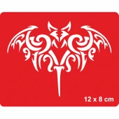 Dev Yarasa Tattoo Geçici Dövme Şablonları Kına Kalıpları - 1