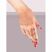 Zarif Parmaklar 5'li Set Geçici Dövme Kına Şablonu thumbnail 2