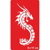 Dev Yılan Saldırısı Tattoo Geçici Dövme Şablonları Kına Kalıpları thumbnail 1