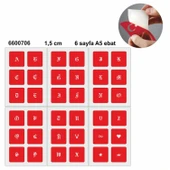 Küçük Boy Gotik Font Harf  Şablonu 6 Sayfa 1.5 CM thumbnail 1