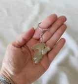 Anahtarlık Tavşan Oniks Doğal Taş Çanta Cüzdan Süsü - 1