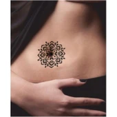 Mandala 362 Tattoo Geçici Dövme Şablonları Kına Kalıpları - 2