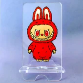 Labubu Baskı Telefon Standı 4mm Şeffaf Model-1 thumbnail 1