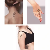 Çiçek Sepeti 5'li Set Dövme Kına Şablonu thumbnail 2