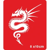 Dikenli Yılan Ejderha Tattoo Geçici Dövme Şablonları Kına Kalıpları thumbnail 1