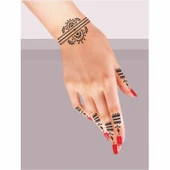 Bliek Ve Parmaklar 5'li Set Geçici Dövme Kına Şablonu thumbnail 2