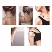 Yaşa Sev Gül 5'li Set Geçici Dövme Kına Şablonu thumbnail 2