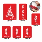 Papatya Bahçesi 5'li Set Geçici Dövme Kına Şablonu thumbnail 1