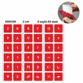 Göktürkçe Dövme Harf Şablonu Seti - 1