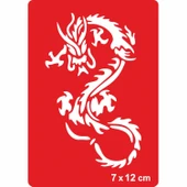 Dev Yılan Gibi Ejderha Tattoo Geçici Dövme Şablonları Kına Kalıpları thumbnail 1